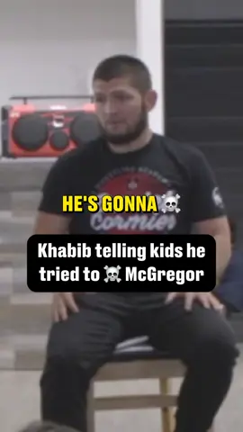 When Khabib casually ranted to a group of kids about how much he hates Conor McGregor 😭😂 #khabib #conormcgregor #mma #UFC #khabibnurmagomedov 