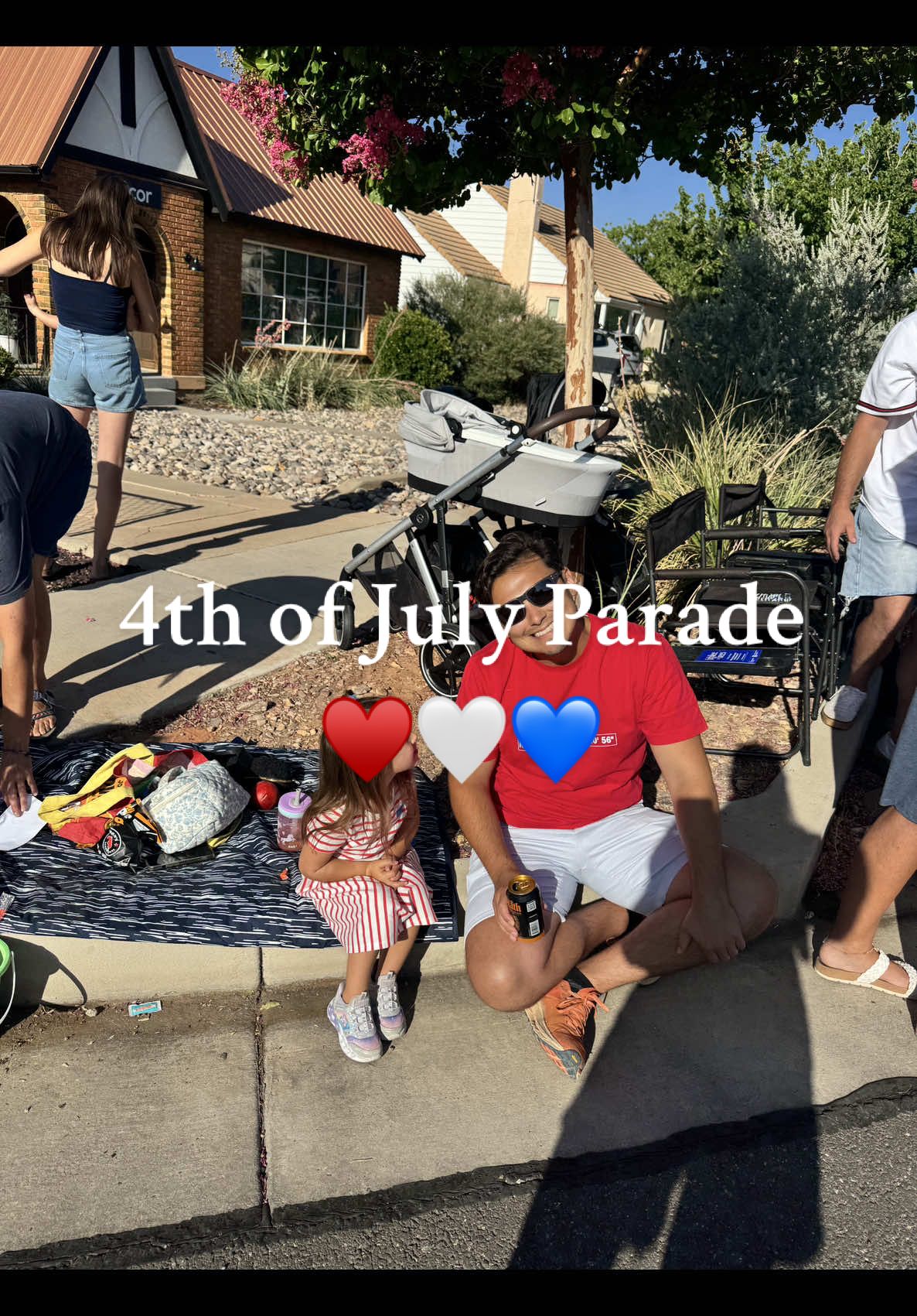 When @Whitney Leavitt  and @Conner Leavitt  are sitting across from you at the 4th of July Parade!  I literally just watched the Reunion yesterday so it was cool to see them since they were the best part of the reunion.  I introduced myself after the parade and they were both so nice!  #slomw #momtok #dadtok #secretlivesofmormonwiveshulu 