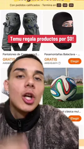 Temu te regala productos GRATIS. Con el codigo: dzx3839 accedes a miles de productos por $0! #temu 