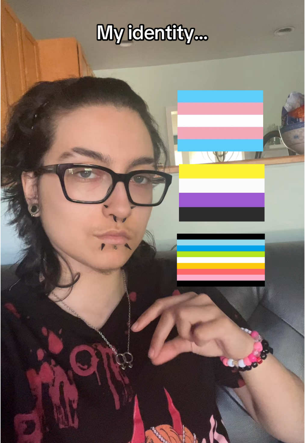 I’m open to any questions, I love answering questions (also ten billion dollars to the first person who can guess what I lied about and how I TRULY truly identify instead) #fyp #fypシ #lgbt #queer #queeridentity #identity #identify #trans #transgender #nonbinary #genderless #girlboy #aroacespec #queerplatonic #xenogender #butchtwink #queerinclus 