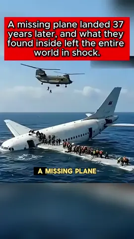 A missing plane landed 37 years later, and what they found inside left the entire world in shock. #storytime #mystery #usa #LearnOnTikTok #truestory 
