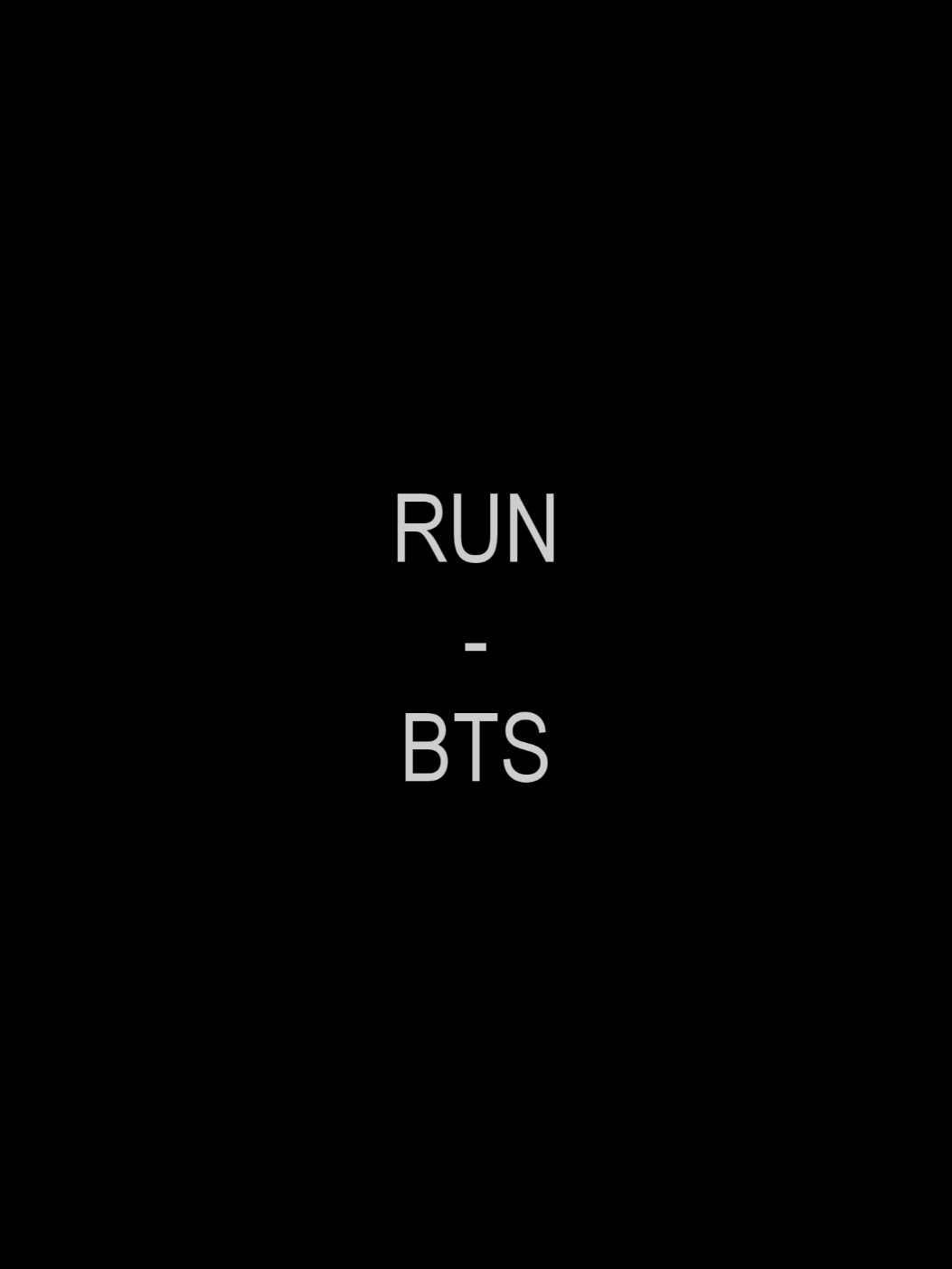 RUN - BTS | #luuskiz #typografia #amor #edit #letras #canciones #identificar #identificarse #parati #fyp #kpop #bts 