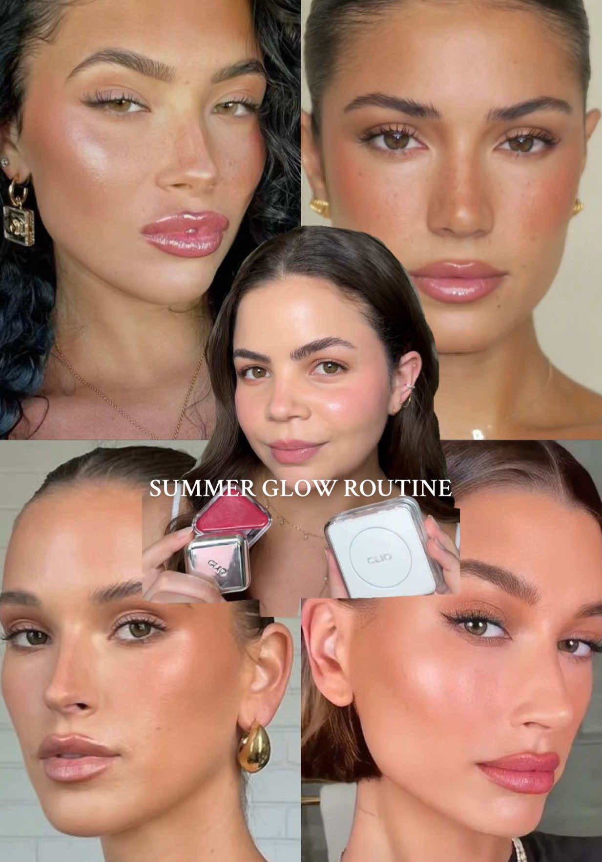 5 minute makeup routine for a healthy, sun-kissed glow with CLIO’s bestsellers ✨ starting July 8, they’ll be up to 50% off for Prime Day! 〰️ AD #cliopartner  @cliocosmetics_global #GlowAllSummerWithClio #amazonprime #cliocushion #aircushion #lipcheektap #glowymakeup 