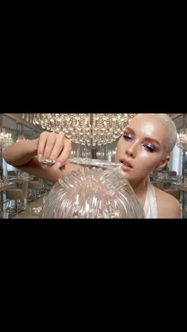 A full crystal salon ritual 💇‍♀️✨ Glass hair cut. Crystal blow dry. Pure shimmer, soft chimes, and serious tingles. #asmr #asmrhair #asmrvideo #povhaircut #asmrai #asmrsounds #haircut #satisfyingvideo #tingles #veo3 #glasscutting 