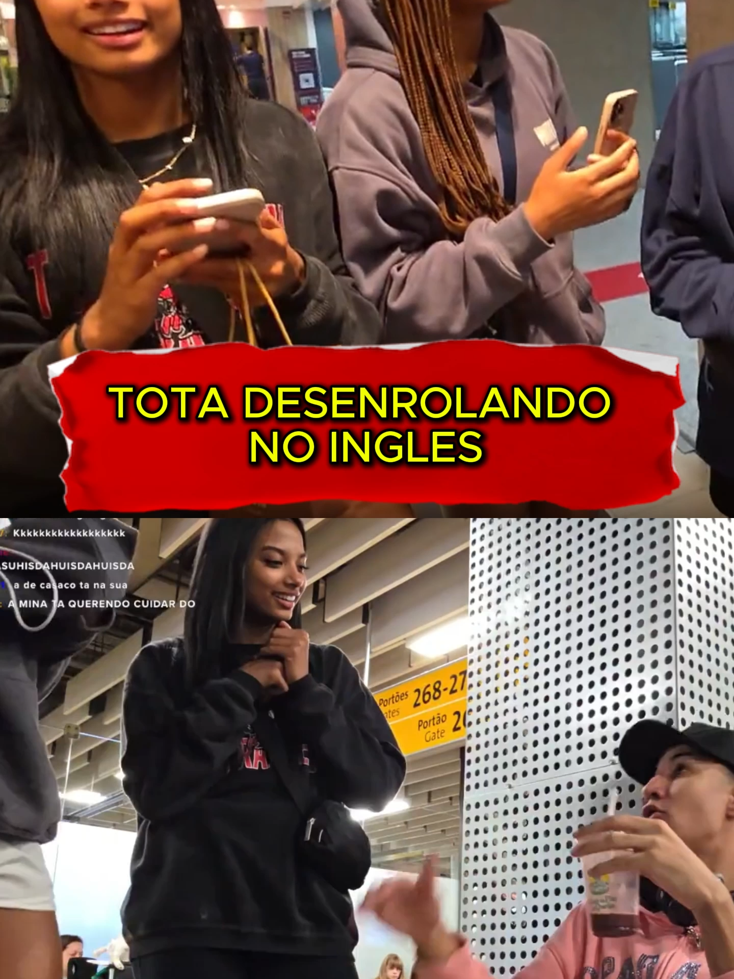 “Tota conversando com as gringas“ 😂 #tota #foryoupagee #viralvideos