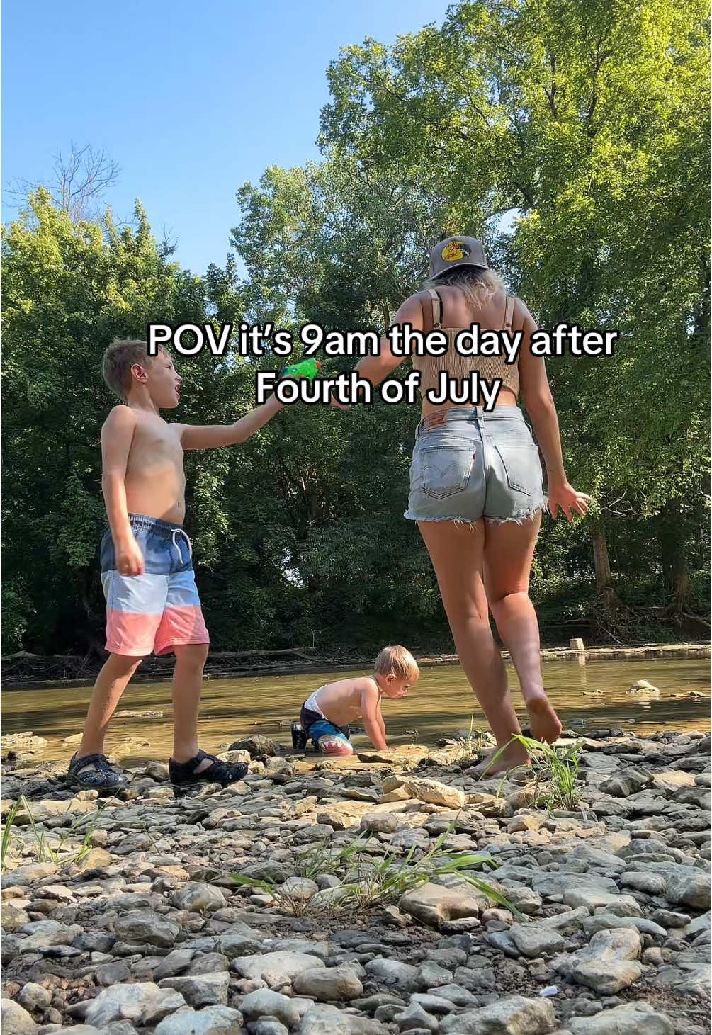 Fun fact, no one’s here lol #fyp #trending #creekday #MomsofTikTok #boymama 