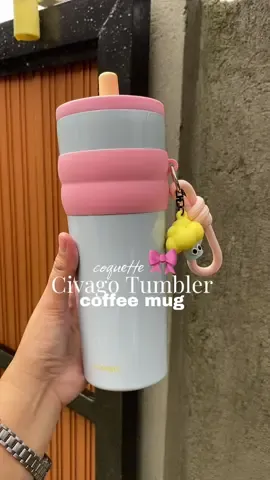 Very cutesy 🎀 Civago (26oz) ceramic liner stainless steel coffee mug with lid vacuum flask hot and cold tumbler 💗 #civagotumbler #civago #backtoschool #recommendations #stylishhydration #coffeelover #EcoFriendly #drinkinstyle #tumblergoals #stayhyrdated #travelwithstyle #creatorsearchinsights 