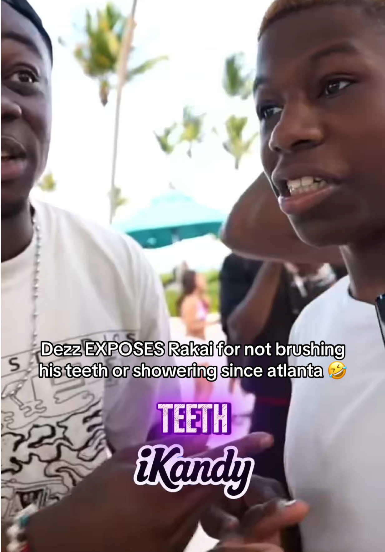 Bro Rakai got all that money, Kai Cenat as a brother and he don’t even brush his teeth or shower? 🤣🤣 Dezz on his neck rn #rakai #2xrakai #rakaianddezz #dezzandrakai 