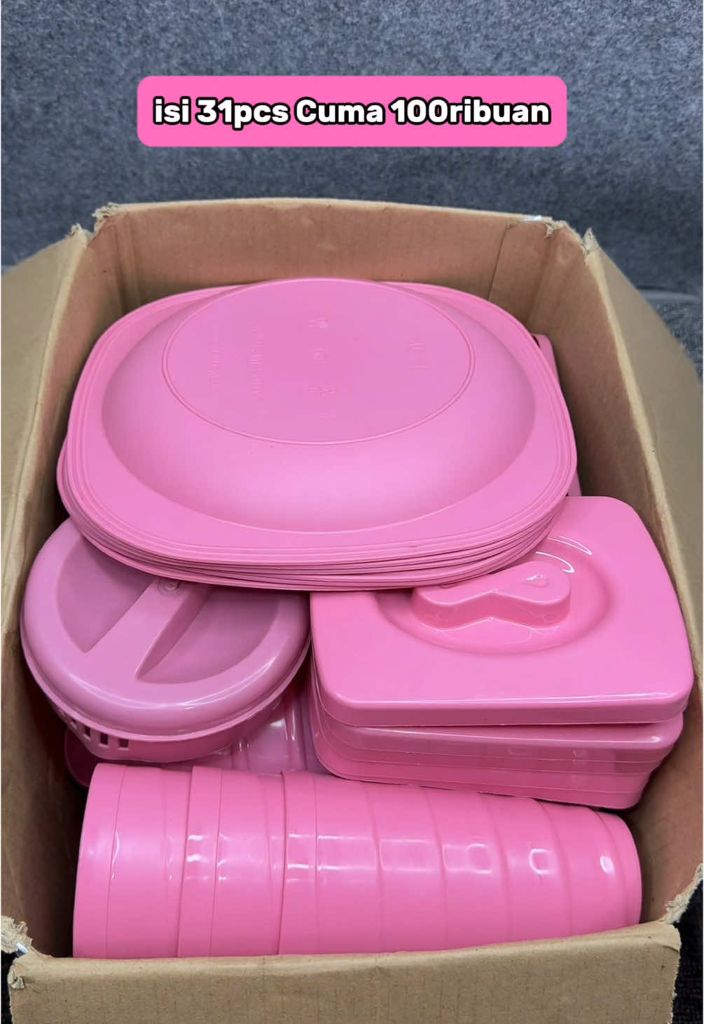 Dapat sebanyak ini Cuma 100ribuan mana kualitasnya jg bagus bun😭😍 #prasmanan #piring #mangkuk 