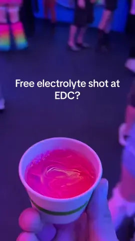 Who else took an @Electrolit shot at edc? #foryoupage 