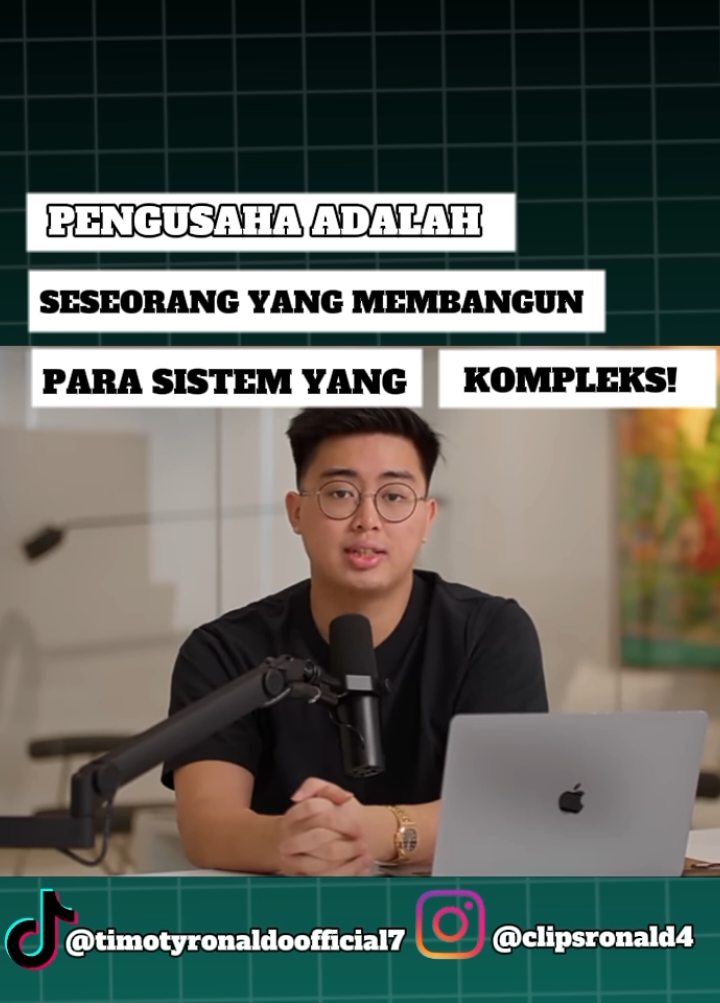 PENGUSAHA ADALAH PEKERJAAN YANG SANGAT SULIT DAN SANGAT KOMPLEKS #timothyronald #edukasikesadarandiri #minsethidup #minsetforsuccess #minsetmotivation #timothyronaldjanganberhentiedukasi #fyp #trending 
