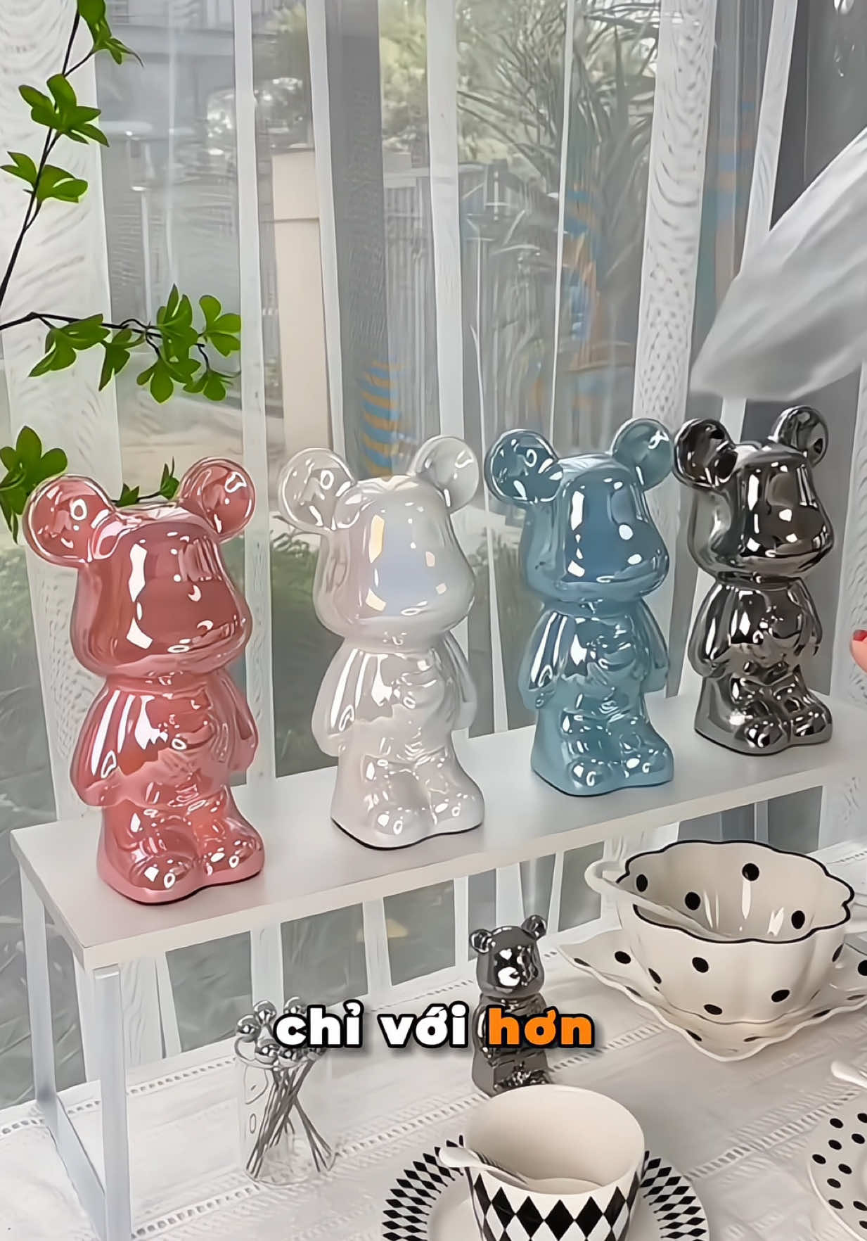 Mô Hình Decor Gấu Bearick 18cm chỉ hơn 50K #gaubearick #mohinhdecorgaubearick #dodecor #decorphongngu #decorphong #byntchuyengiadung 