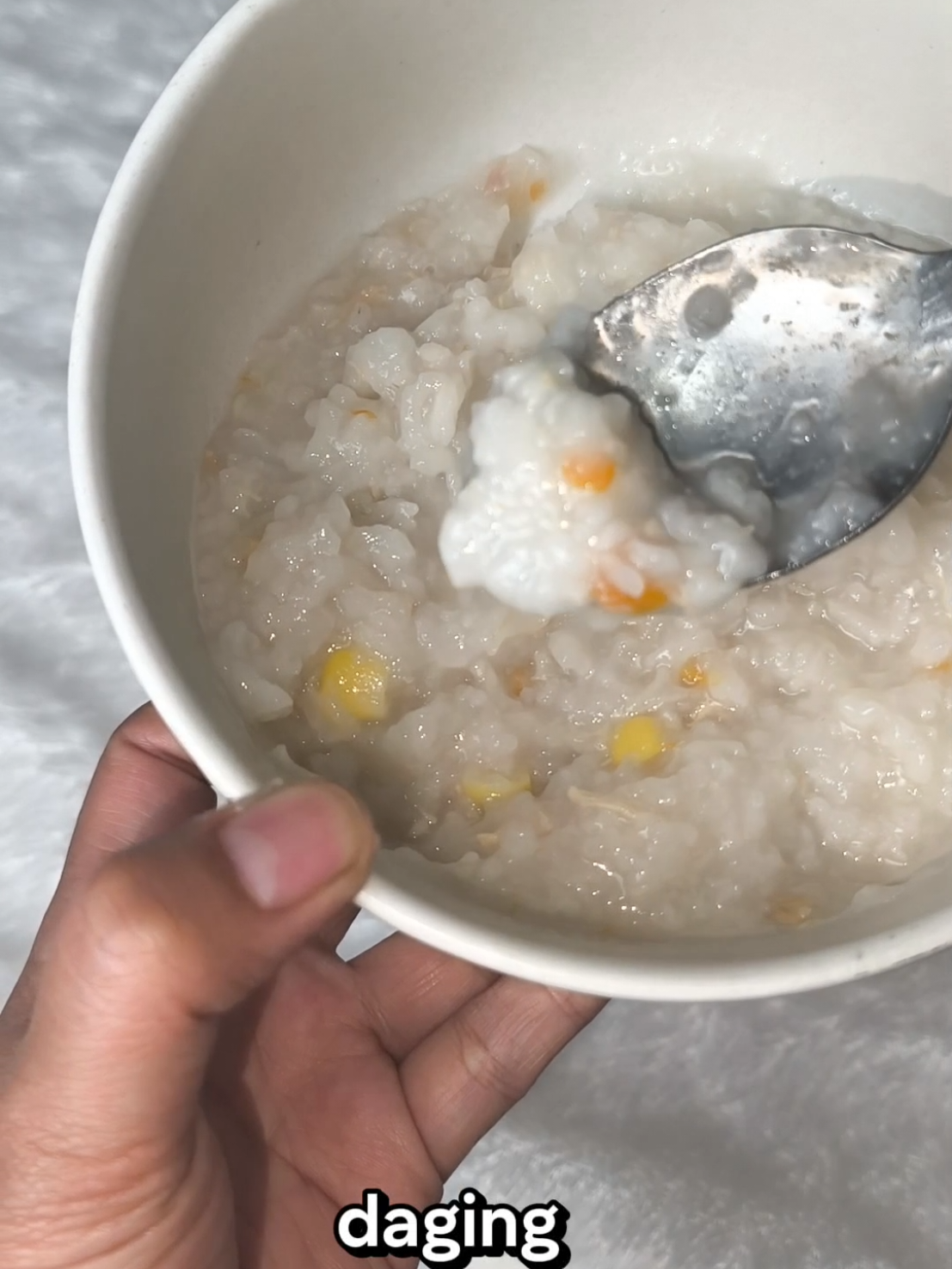 #stich @edho zell bubur ayam instan dengan daging dan sayuran asli cocok untuk sarapan dan makanan orang sakit #kimbokitchen #buburayam 