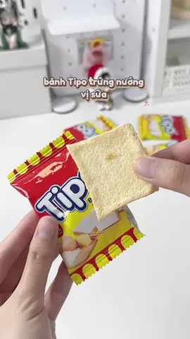 bánh Tipo trứng nướng vị sữa #banhquy #banhtipo #tipo #anvat #anvattuoitho #unboxing #review #viral 