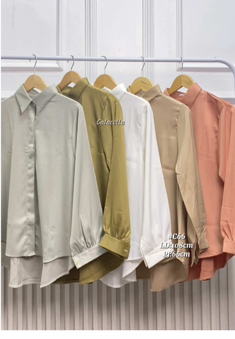 Kemeja satin🌸✨ #bajubangkok #bajubkk #importbkk #fypシ゚ #bajuimport #OOTD #importbangkok #kemejasatin 