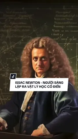 Isaac Newton - Người sáng lập ra vật lý học cổ điển - Nếu không có ông… táo rơi chỉ là táo rơi Isaac Newton (1643–1727) sinh tại Anh, mất cha từ nhỏ và sống tuổi thơ cô đơn bên bà ngoại. Thời niên thiếu, Newton học tại King's School, Grantham và sớm bộc lộ niềm say mê toán học. Năm 1661, ông vào Đại học Trinity, Cambridge, nơi ông tiếp cận các tư tưởng toán học – thiên văn hiện đại. Năm 1669, ông được bổ nhiệm làm Giáo sư tại Cambridge. Đến năm 1672, ông được bầu vào Hội Hoàng gia, khởi đầu cho sự nghiệp khoa học lẫy lừng. Thành tựu tiêu biểu – Đặt nền móng cho cơ học cổ điển Cơ học & lực hấp dẫn: Trong Principia Mathematica (1687), Newton nêu ba định luật chuyển động và định luật vạn vật hấp dẫn, đặt nền móng cho cơ học cổ điển, ảnh hưởng hơn 200 năm. Toán học & vi tích phân: Ông phát triển phép tính vi tích phân độc lập với Leibniz, khám phá định lý nhị thức tổng quát, chuỗi lũy thừa và phân loại đường cong bậc ba – nền tảng cho nhiều ngành toán học sau này. Quang học: Newton chứng minh ánh sáng trắng gồm nhiều màu, chế tạo kính thiên văn phản xạ đầu tiên và xuất bản Opticks (1704), trình bày lý thuyết hạt ánh sáng. 31/3/1727 Newton qua đời trong giấc ngủ tại London, hưởng thọ 84 tuổi. Ông được an táng tại Tu viện Westminster.  Có một điều thú vị là.. Năm 1816, một chiếc răng được cho là của Newton được bán với giá kỷ lục, và đến năm 2002 được sách Kỷ lục Guinness ghi nhận là chiếc răng đắt giá nhất khoảng 35.700 đ.ô la Mỹ từng được bán.  Isaac Newton là người từng vén bức màn bí ẩn của vũ trụ, đặt nền móng cho cả nền khoa học hiện đại. Thế nhưng, chính ông lại khiêm tốn thừa nhận: 