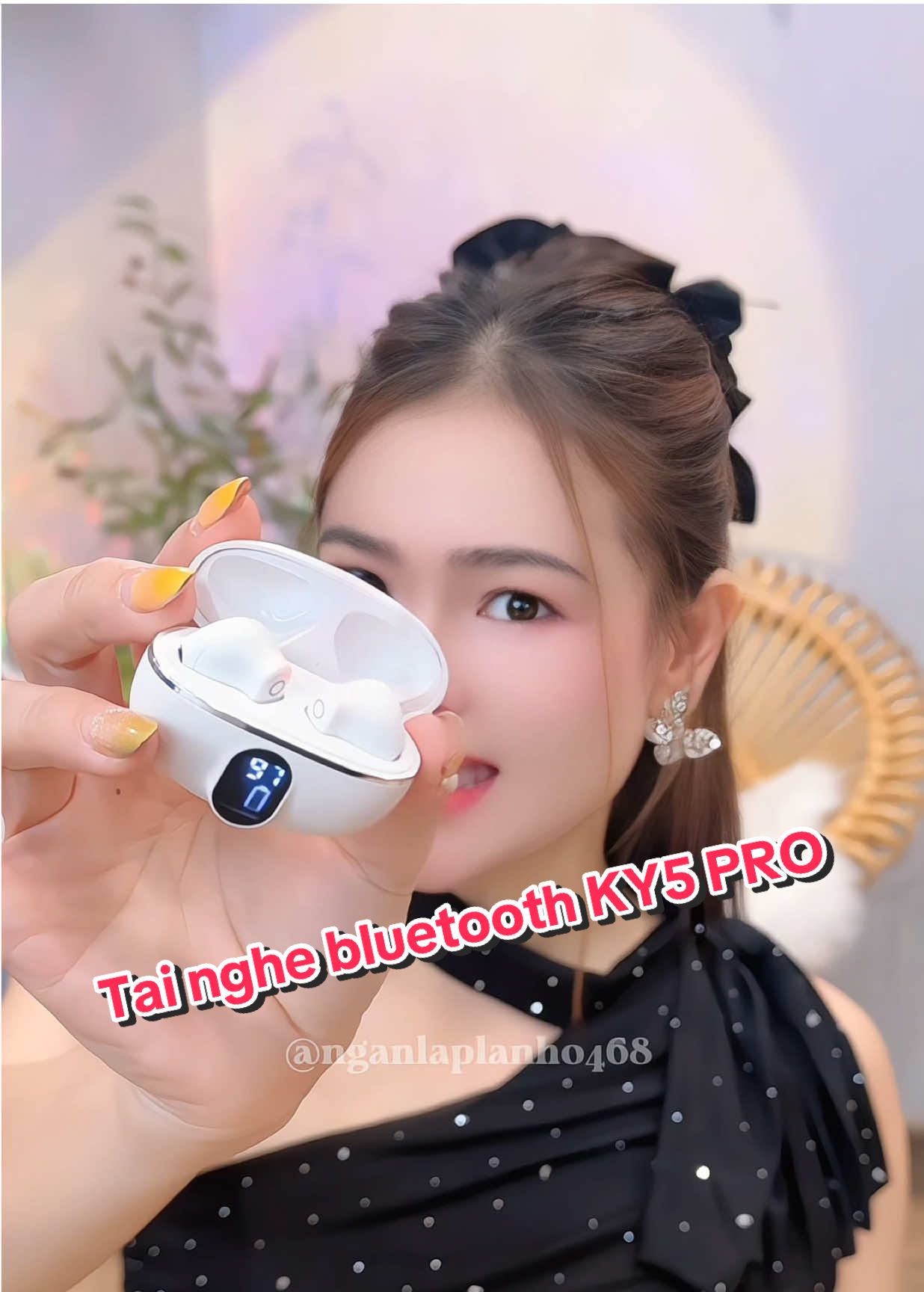 Tai nghe KY5 Pro, kết nối bluetooth, màng hình thông minh, kháng nước IPX5, chống tiếng ồn, đẹp  #tainghe #tainghebluetooth #tainghekhongday #tainghekeptai #tainghegiare #tainghechongon  #ngandali 
