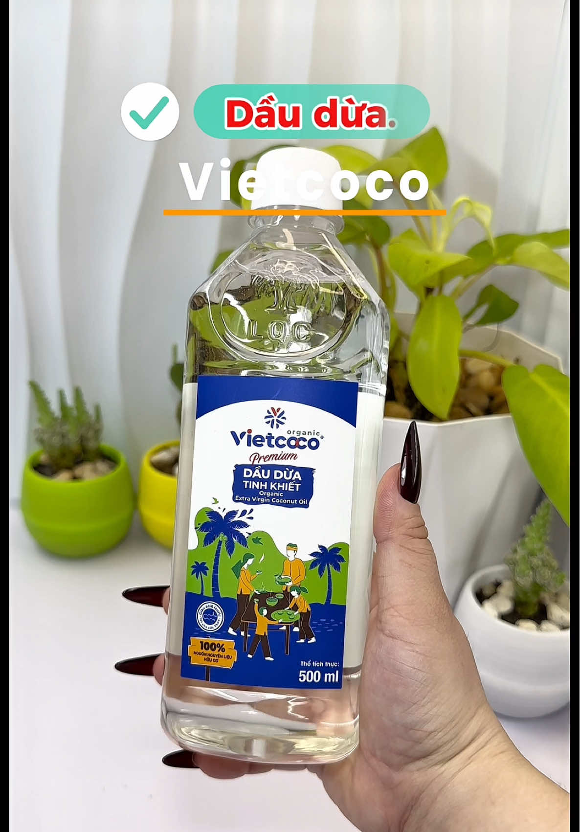 Dầu dừa loại này xúc miệng sạch sẽ với thơm tho lắm …#daudua #dauduavietcoco #ilovetiktok 