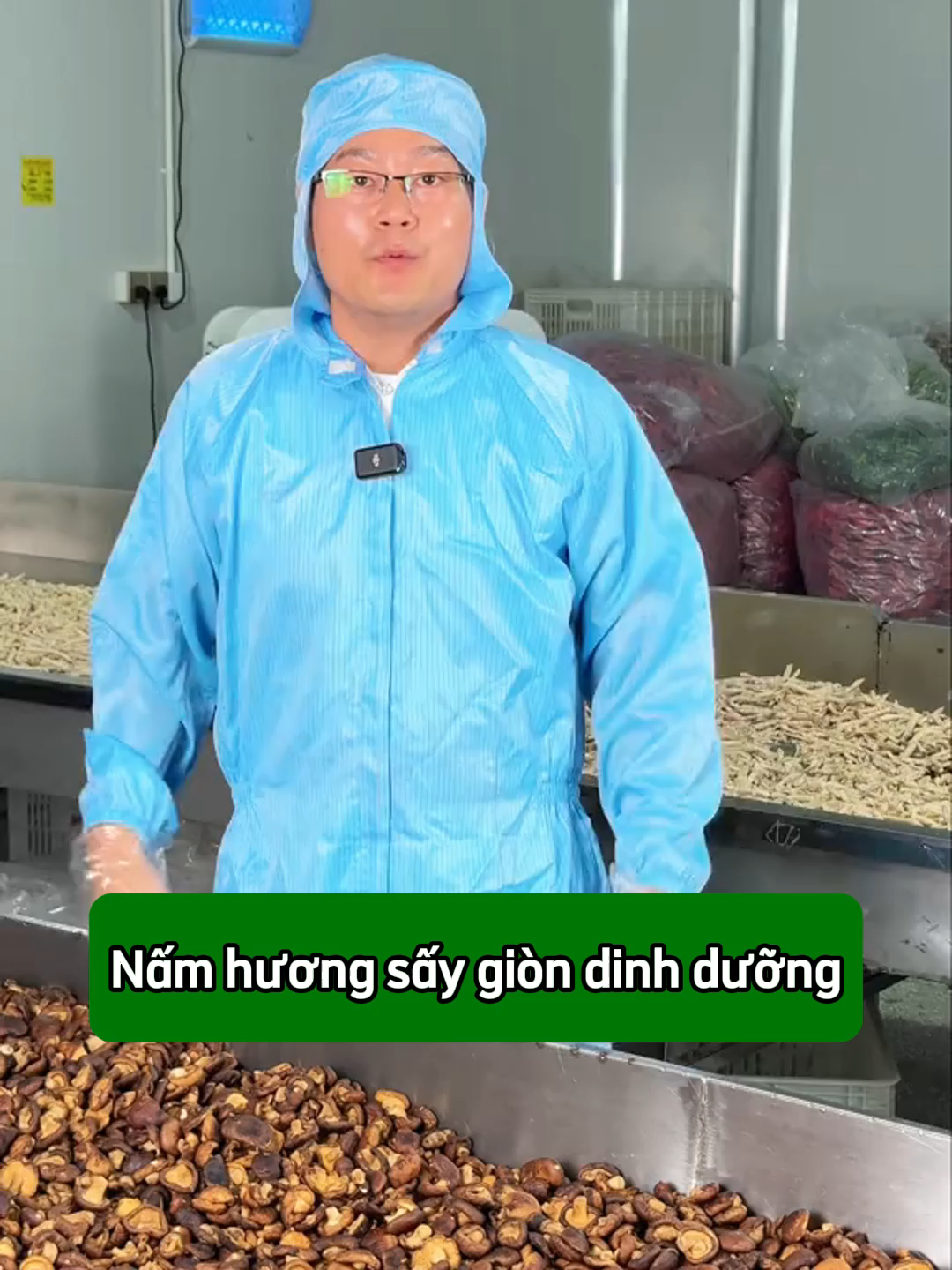 Đây là món nấm hương sấy giòn ăn liền, giàu dinh dưỡng.