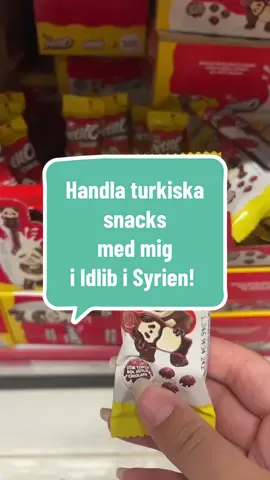 Handla turkiska snacks med mig i Idlib i Syrien! Känner du igen något av dessa??😍❤️  #snacks 