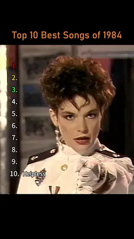 Which song do you think is number one? Write it in the comments section.      #1984 #80s #80shits #fyp #80smusic #80shits#Song #1980s #Music #Classics #Hits #80smusic #popular #longervideos #fanedit