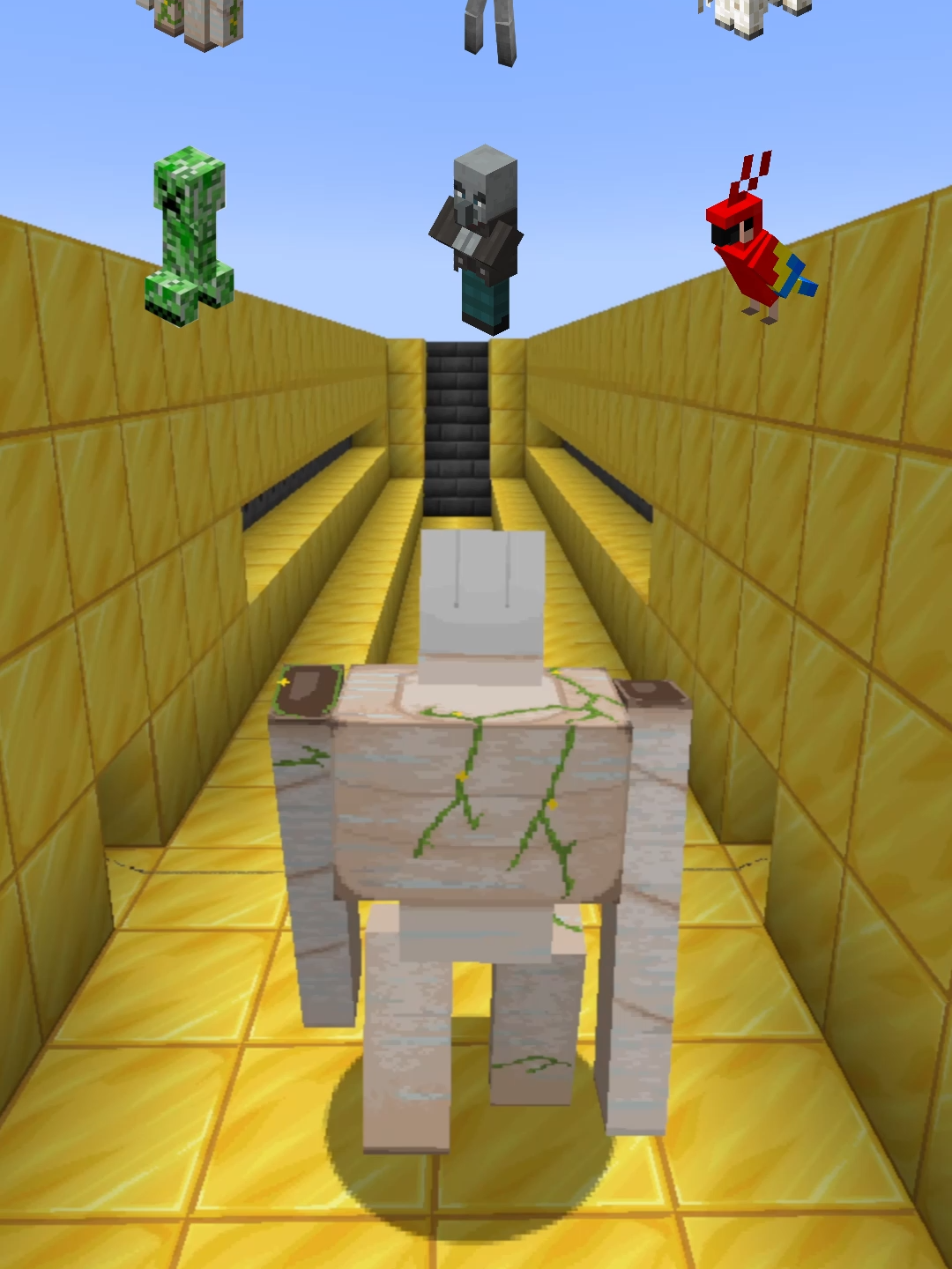 Mobs vs Lava #Minecraft