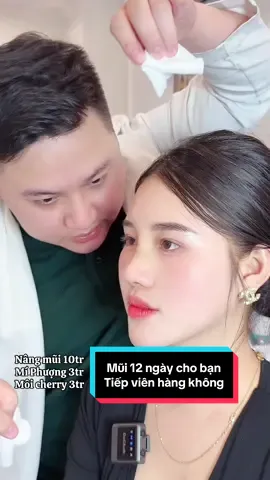 Mũi 12 ngày tiếp viên hàng không #xuhuong #nangmui #LearnOnTikTok #nangmuisline #nangmuiphongthuy #nangmuicautruc 