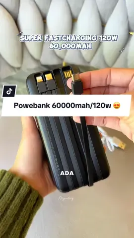Caj kejap je dah penuh 😍 #powerbank #yisenpowerbank #maxmaraos #powerbank60000mah #powerbank60000mahfastcharger 