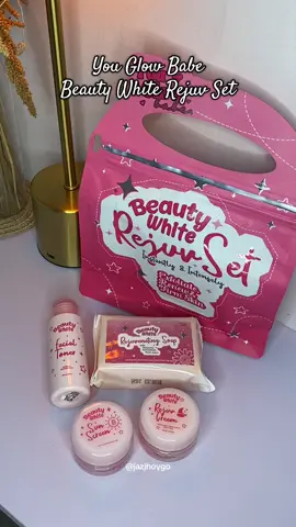 You glow babe beauty rejuv set💖 #youglowbabe #beautywhite #rejuvset #youglowbaberejuvenatingset #beautywhiterejuvset 