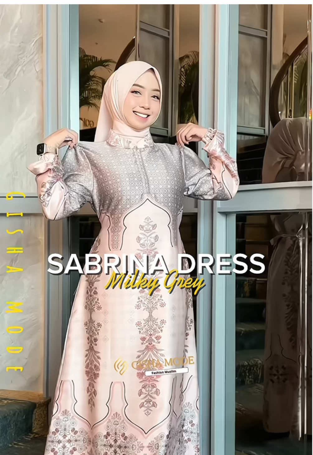 Dress motif baru terbestseller nih say😍‼️ Jangan sampai kehabisan mumpung lagi banyak promo😍@alfinabranerofficial #dressbestseller #gamismotif #dressmuslimah #promoguncang77 #gamiskondangan 