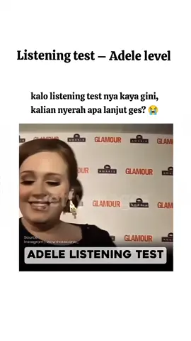 kalian dengernya kalimat apa aja ges?? __ #listening #materilistening #listeningtest #learningenglish #mahirbahasainggris #dailyenglish #adeleenglish 