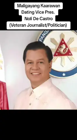 Maligayang Kaarawan Dating Vice Pres. Noli De Castro (Veteran Journalist/Politician)  Senate of the Philippines (2001-2004)  2nd Chairman of the Housing and Urban Development Coordinating Council (2004-2010)  Presidential Adviser for Overseas Filipino Workers (2004-2010)  14th Vice President of the Philippines (2004-2010)  #JACCArchives #BawatLugarSaPilipinas