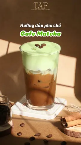 Hướng dẫn pha chế món Cafe Matcha #tafbar #phache #hocphache #phachedouong 