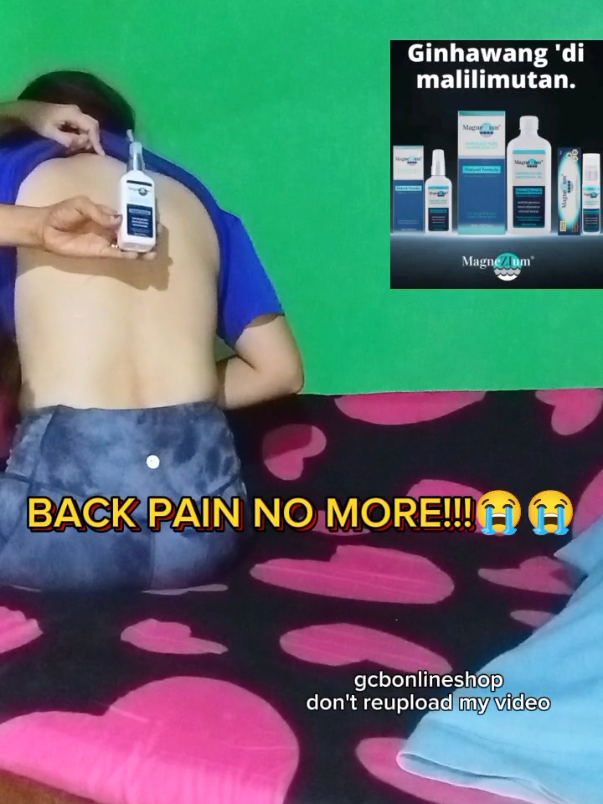 BACK PAIN NO MORE! SALAMAT TALAGA S PRODUCT NA TO! 😭😭 #sale #magnesiumoil #magnesiumspray #musclepainrelief #musclepain #backpain #painrelief #painreliever 