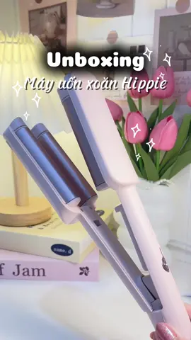 Máy uốn xoăn sóng nước Hippie #maylamtoc #xoanhippie #chamsoctoc #làmđẹp #lingreview #xuhuong #tiktok 