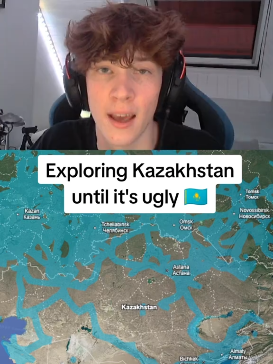 Exploring Kazakhstan until it's ugly 🇰🇿  #exploring #kazakhstan #googleearth #travel 