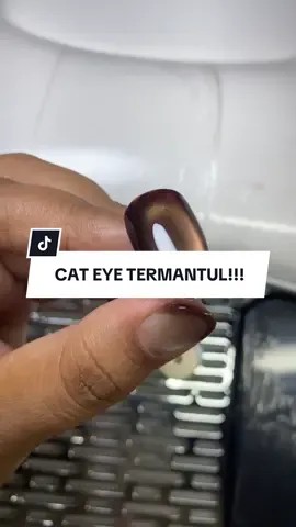 Warna coklat mahogany yg seperti ini yg aku cari!!!!! #nailart #nailartlover #cateyenails #cateyemahogany #mahogany #bornpretty 