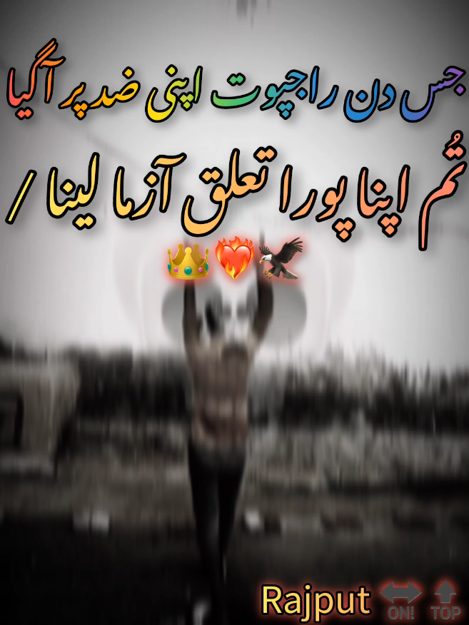 جس دن راجپوت اپنی ضد پر آگیا  تُم اپنا سارا تعلق آزما لینا #viral #atitude #fullatittude #standwithkashmir #free #free#palestine#rajput 