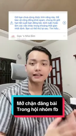 Mở chặn đăng bài trên hội nhóm Facebook xử lí đơn giản #mochandangbai #dangbaitrongnhom #laylaifacebook #facebookquet #trandatofficial 
