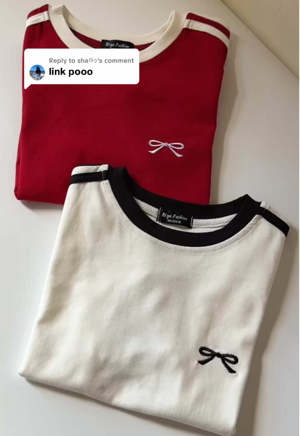 Replying to @shaᡣ𐭩 here po✨ #cottonshirt #bowtop #fyp #foryou #foryoupage 