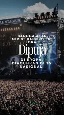 Band-band metal kita sudah diakui global, dari Jerman sampai Inggris. Tapi apresiasi di media arus utama sendiri masih minim. Kenapa ya? #ApresiasiMusik #MusikIndonesia #Headbang #IroniMusik #DownForLife #Jasad #IndonesianPride #FaktaMusik #musikmetal #burgerkill #musicvoice #infomusik #musik 