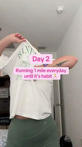 Day 2! It was a bit easier and shaved almost 2 minutes off my time from yesterday! #day2  #newrunner #Running #runner #runningeveryday #1mile #run 