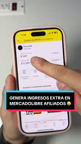 Si te gusta recomendar productos ahora con @Mercado Libre México puedes generar ingresos extra cada mes 🤑 Es muy sencillo registrarte en su plataforma de MercadoLibre Afiliados 📲 #AfiliadosyCreadores #Mercadolibre #mercadolibreafiliados #ingresosextra #dinero #comoganardineroonline #comoganardinero #eldantoo 