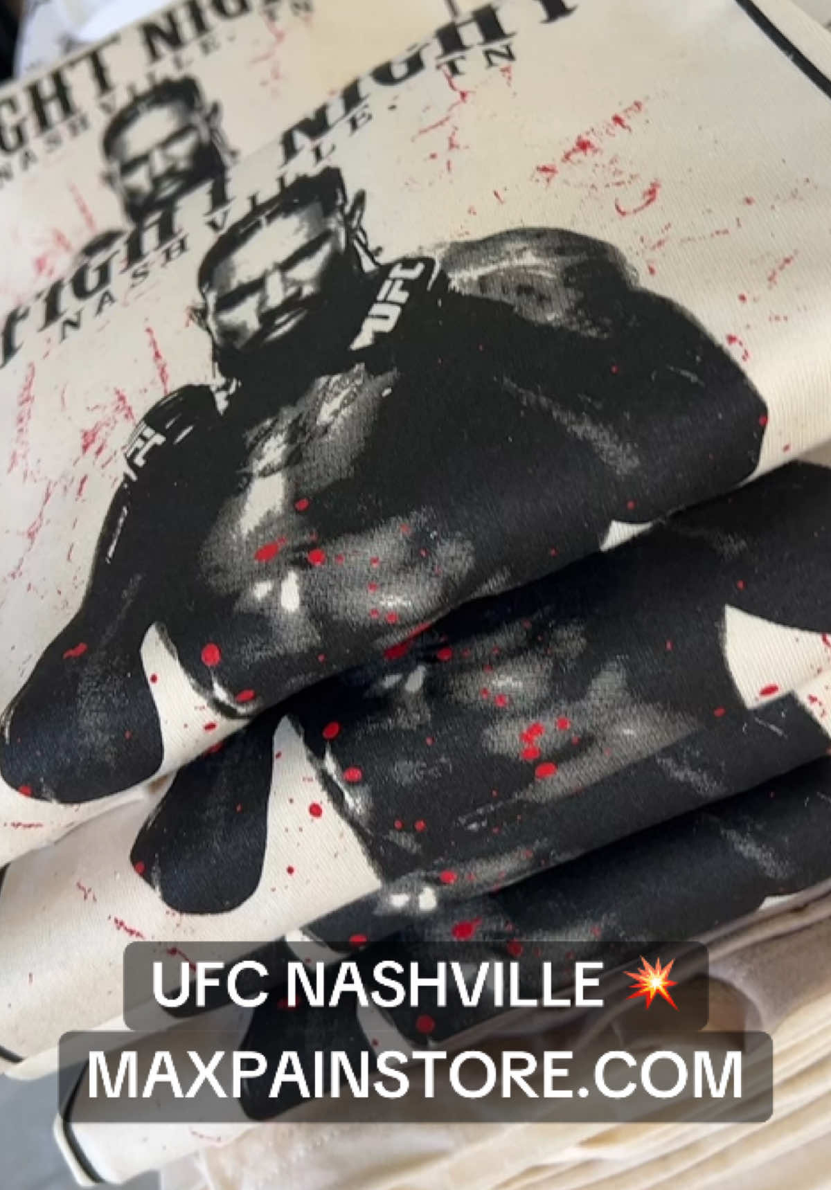 6 days 😤😤😤😤 get your orders in asap #UFC #ufcmerch #maxpaingriffin #maxpainarmy 🦾 #nashville #ufcnashville 