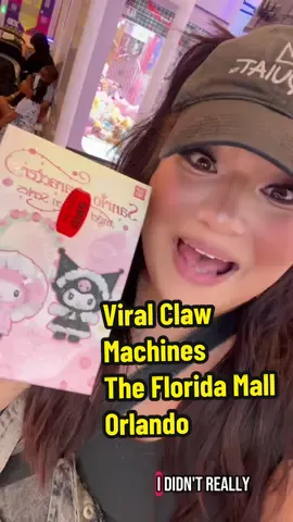 Tried something new at the Florida Mall today in Orlando. Gatcha is a claw machine spot inside the mall with Labubus, Sanrio plushies, Pokémon cards and more that you can win or buy! Something fun to do in Orlando, FL! #orlando #orlandoflorida #orlandofood #orlandofoodie #disneyfood #disneyfoodie #disneyinfluencer #orlandoeats #centralflorida #orlandoinfluencer #floridamall #CapCut 