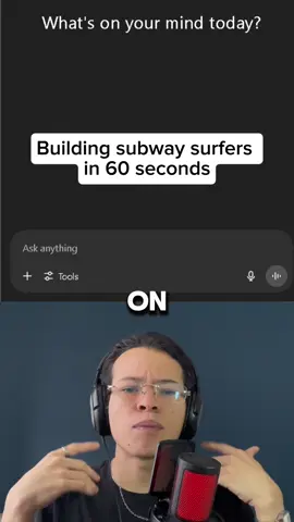 Building subway surfers in 60 seconds using only AI (vibe coding session with lovable) cs majors are cooked #ai #computerscience #programming #coding 