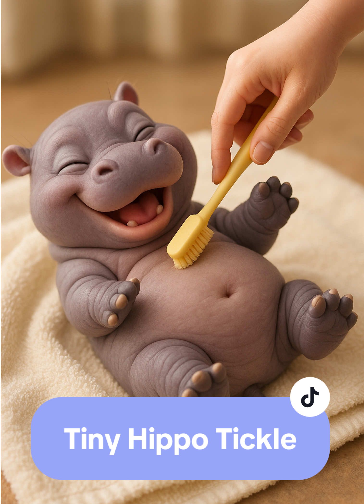 Baby hippo getting the ultimate tummy giggles…  #b#babyhippot#tummyticklec#cutereactionsa#animalsoftiktokc#cartoonrealismh#hippolovet#tickletokt#tinycreaturesv#viralvideoytshorts