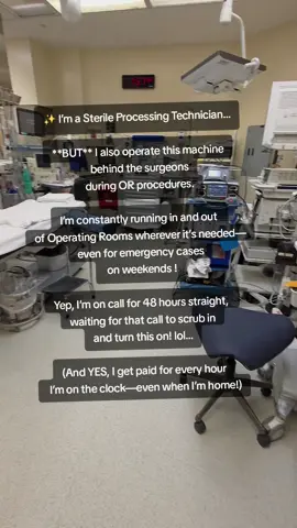I have a very unique position as a certified sterile processing technician because my title with my company is really 