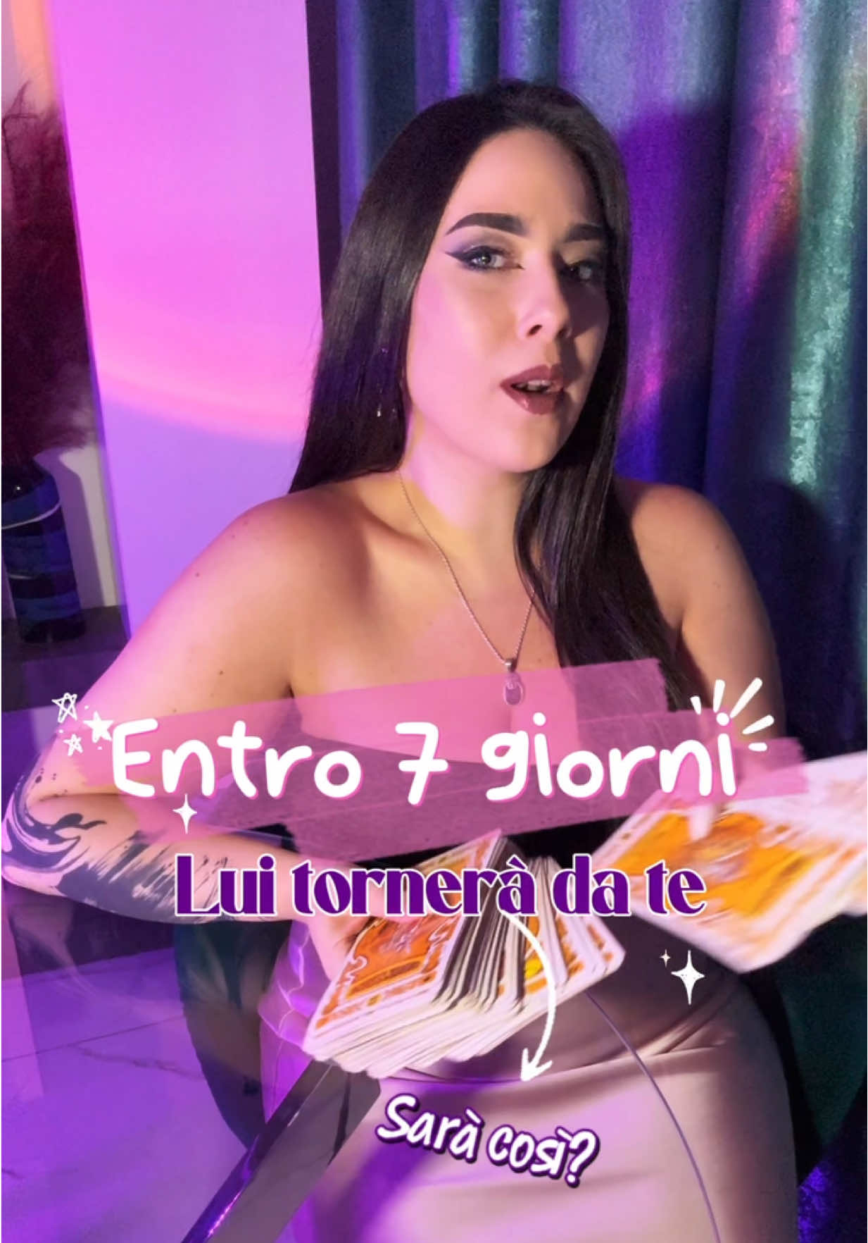 Entro solo 7 giorni … ( ? )  Mi chiamo Chiara e sono una Cartomante e il mio nome d’arte e’ #lastregadeltempo 🔮  🔮 Mi occupo di Cartomanzia e Divinazione ; sviscerando quel che è il problema reale della tua situazione aiutandoti a dare un “ senso “ alla tua realtà.  💫 Grazie al mio metodo divinatorio che ho sviluppato nei miei 10+ anni di esperienza ho aiutato + di 1.000 persone a trovare il “ perchè “ alle tante domande , trasformando insieme a loro la propria vita!  🔥 Faccio cio’ che ho amo fare!  Perché io sono stata aiutata e di conseguenza affianco voi nei momenti di buio.  🔴 Sul mio profilo argomento messaggi e previsioni di Tarocchi e Oracoli , canalizzando i loro messaggi portando già solo da questi contenuti Gratis FORTI ; Segnali mirati che ti danno da subito delle chiare risposte.  📲 Sei curiosa di conoscere cosa ti riserva il destino?  Esplora il tuo cammino grazie ad una opportunità Unica  Ricevi informazioni in merito ad un Consulto professionale profondo ed intuitivo al 345 4279881 o Scrivimi un messaggio anche qui su instagram  💌 Ti aspetto, Chiara , lastregadeltempo  #cartomanzia #tarocchi #tarot #tarologia #consultogratis #amore #tarocchigratis #tarocchiinterattivi #tarocchiamore #tarocchidelgiorno #tarocchiitalia #cartomante #cartomantetiktok 