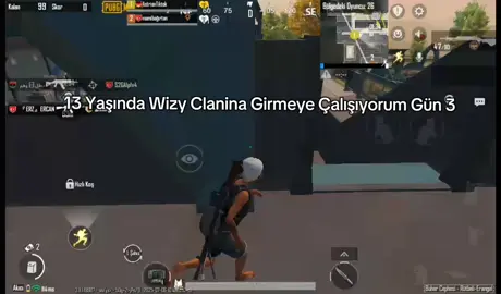 13 Yaşında Wizy Clanina Girmeye Çalışıyorum Gün 3 @UÇAK ATACAM ✈️ @wizySHOTGUN ¹ @anarsheet_pubgm  #wizyclass #wizytdm 